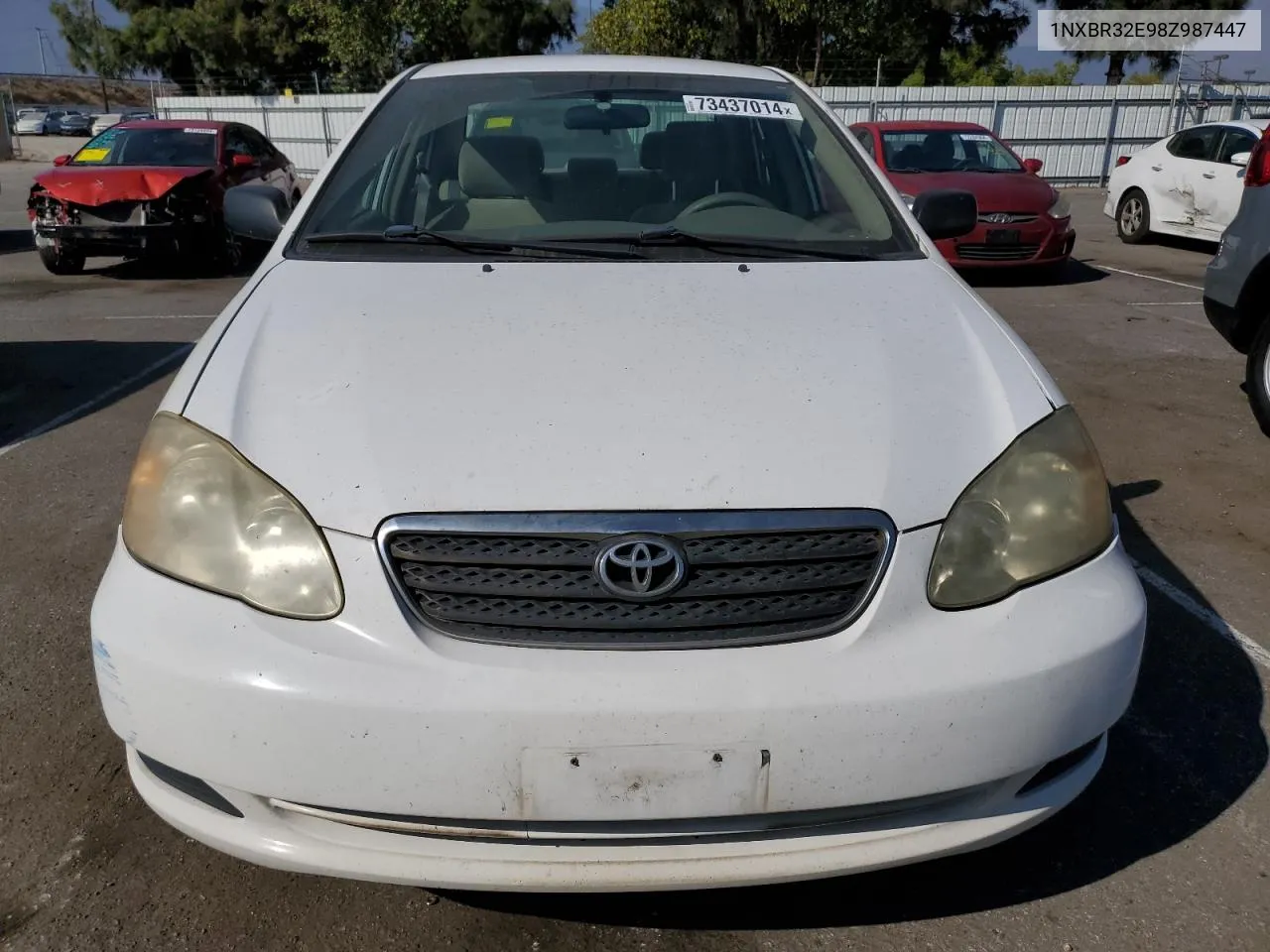 2008 Toyota Corolla Ce VIN: 1NXBR32E98Z987447 Lot: 73437014