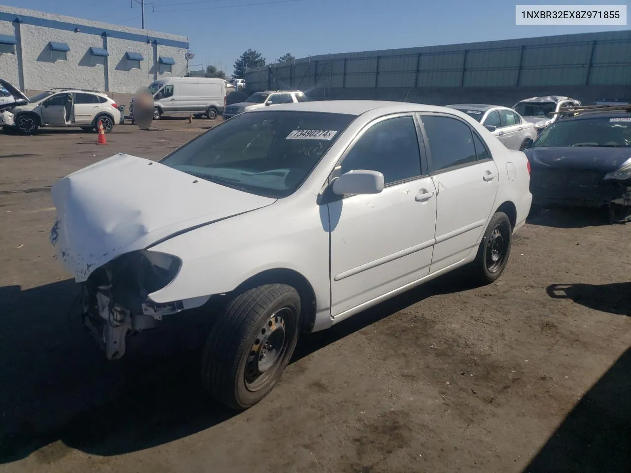 2008 Toyota Corolla Ce VIN: 1NXBR32EX8Z971855 Lot: 73490274