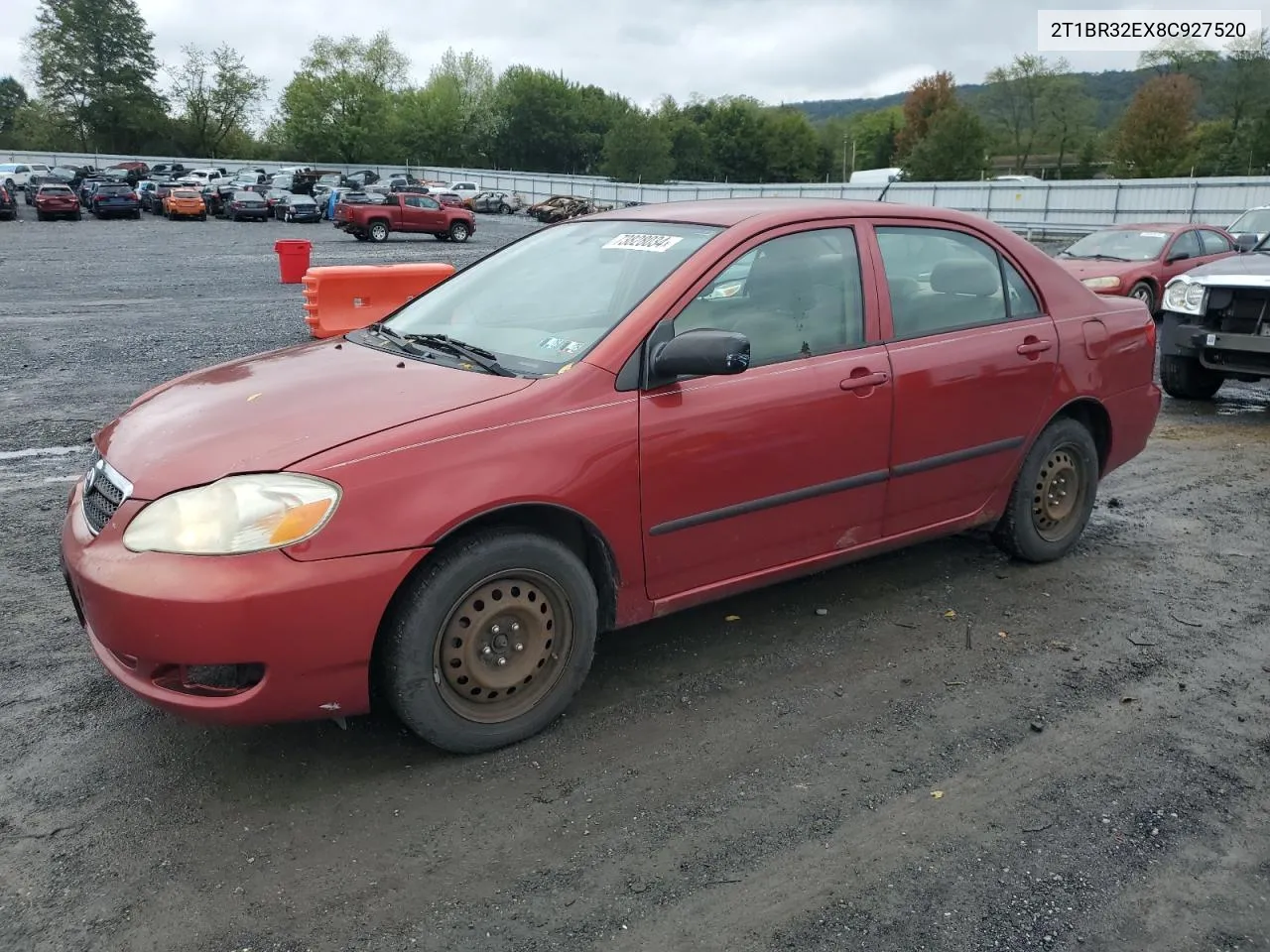 2008 Toyota Corolla Ce VIN: 2T1BR32EX8C927520 Lot: 73828034