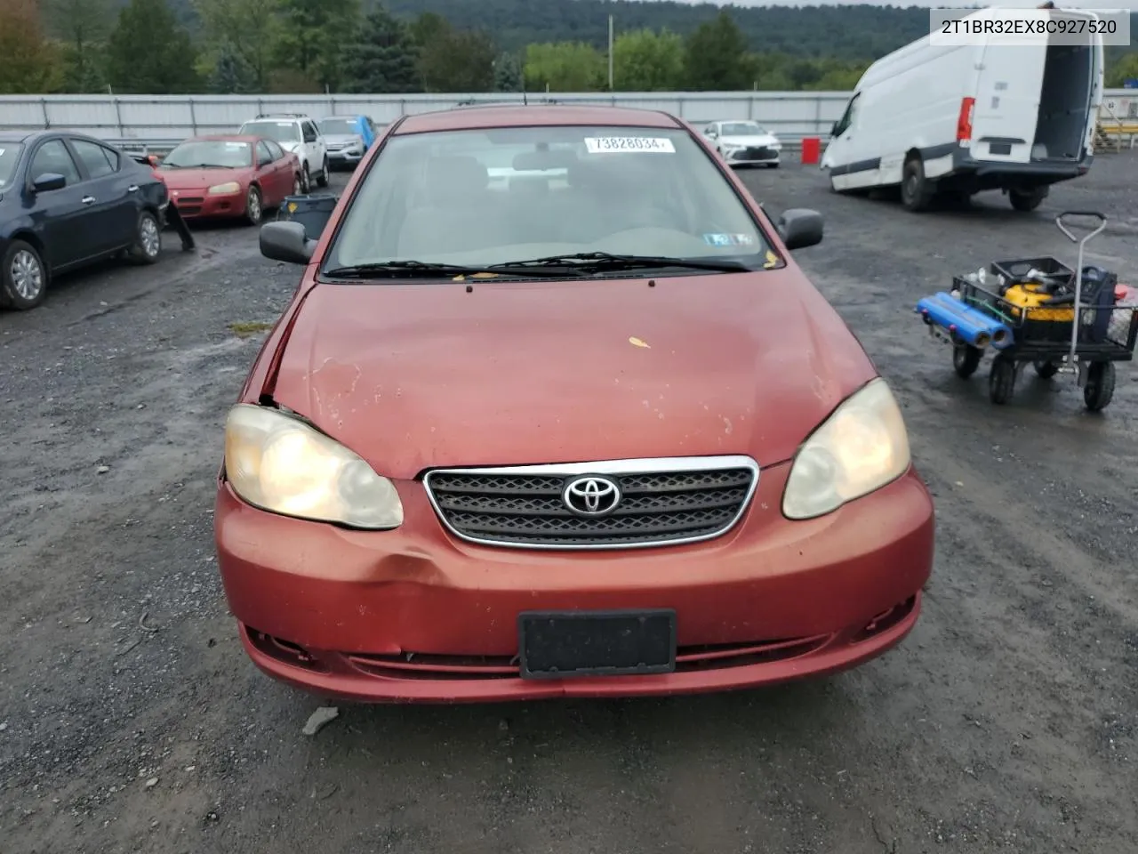 2008 Toyota Corolla Ce VIN: 2T1BR32EX8C927520 Lot: 73828034