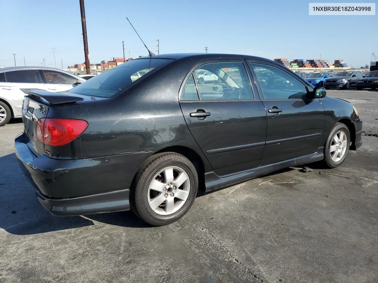 2008 Toyota Corolla Ce VIN: 1NXBR30E18Z043998 Lot: 73858034