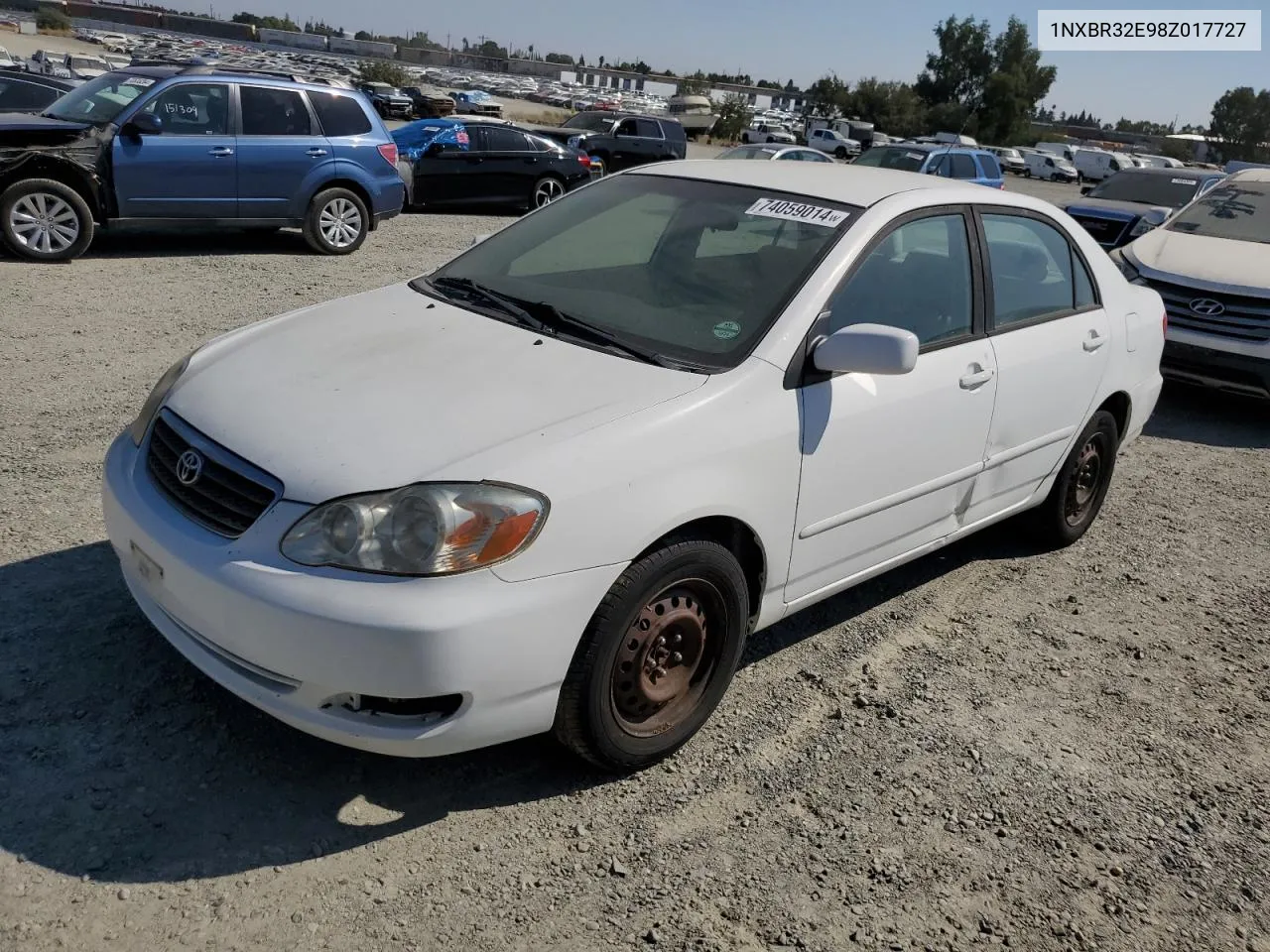 2008 Toyota Corolla Ce VIN: 1NXBR32E98Z017727 Lot: 74059014