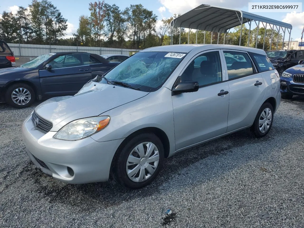 2008 Toyota Corolla Matrix Xr VIN: 2T1KR32E98C699977 Lot: 74367814