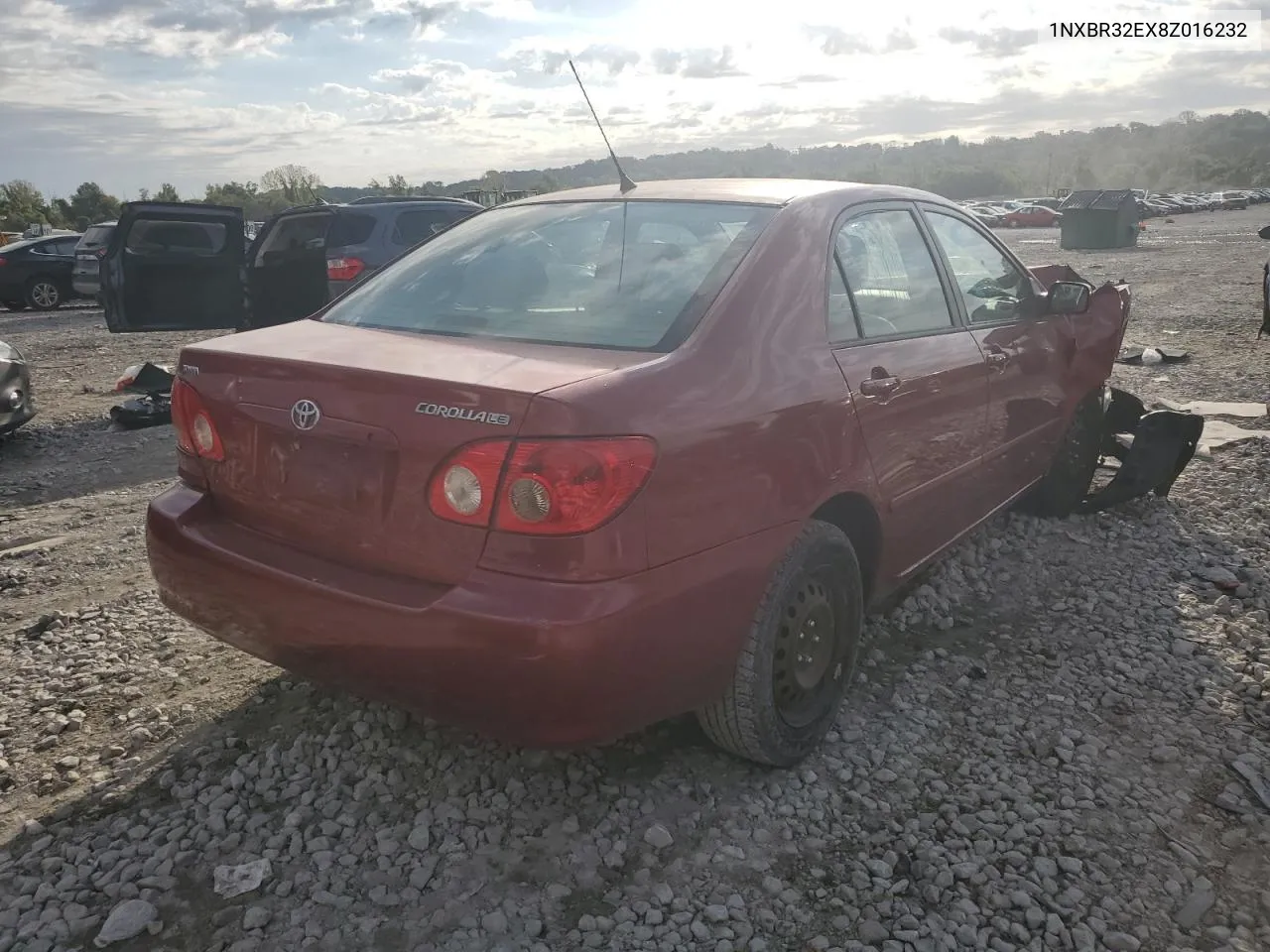 2008 Toyota Corolla Ce VIN: 1NXBR32EX8Z016232 Lot: 74394844