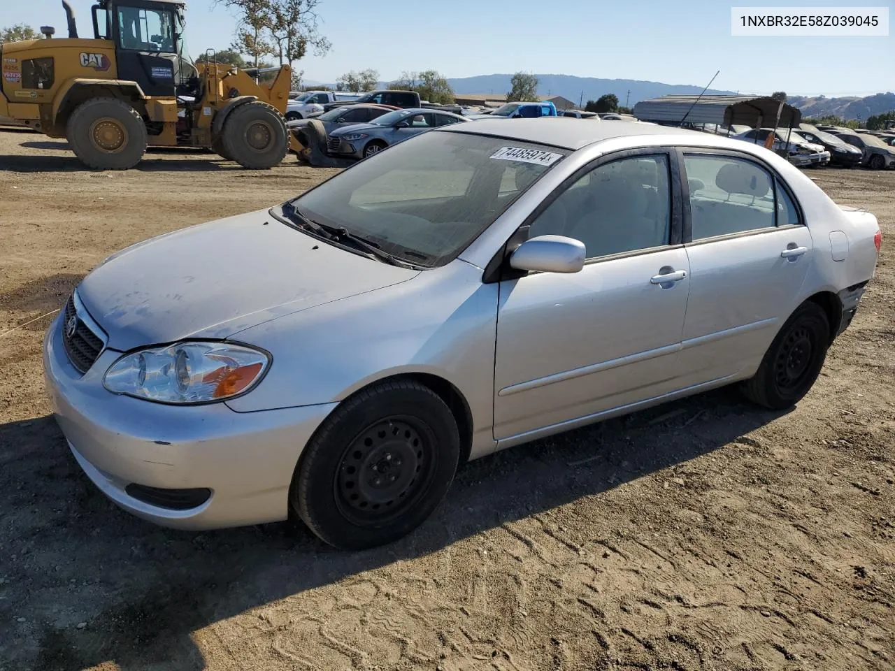 2008 Toyota Corolla Ce VIN: 1NXBR32E58Z039045 Lot: 74485974