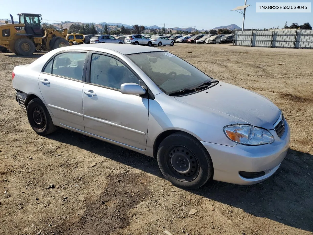 2008 Toyota Corolla Ce VIN: 1NXBR32E58Z039045 Lot: 74485974