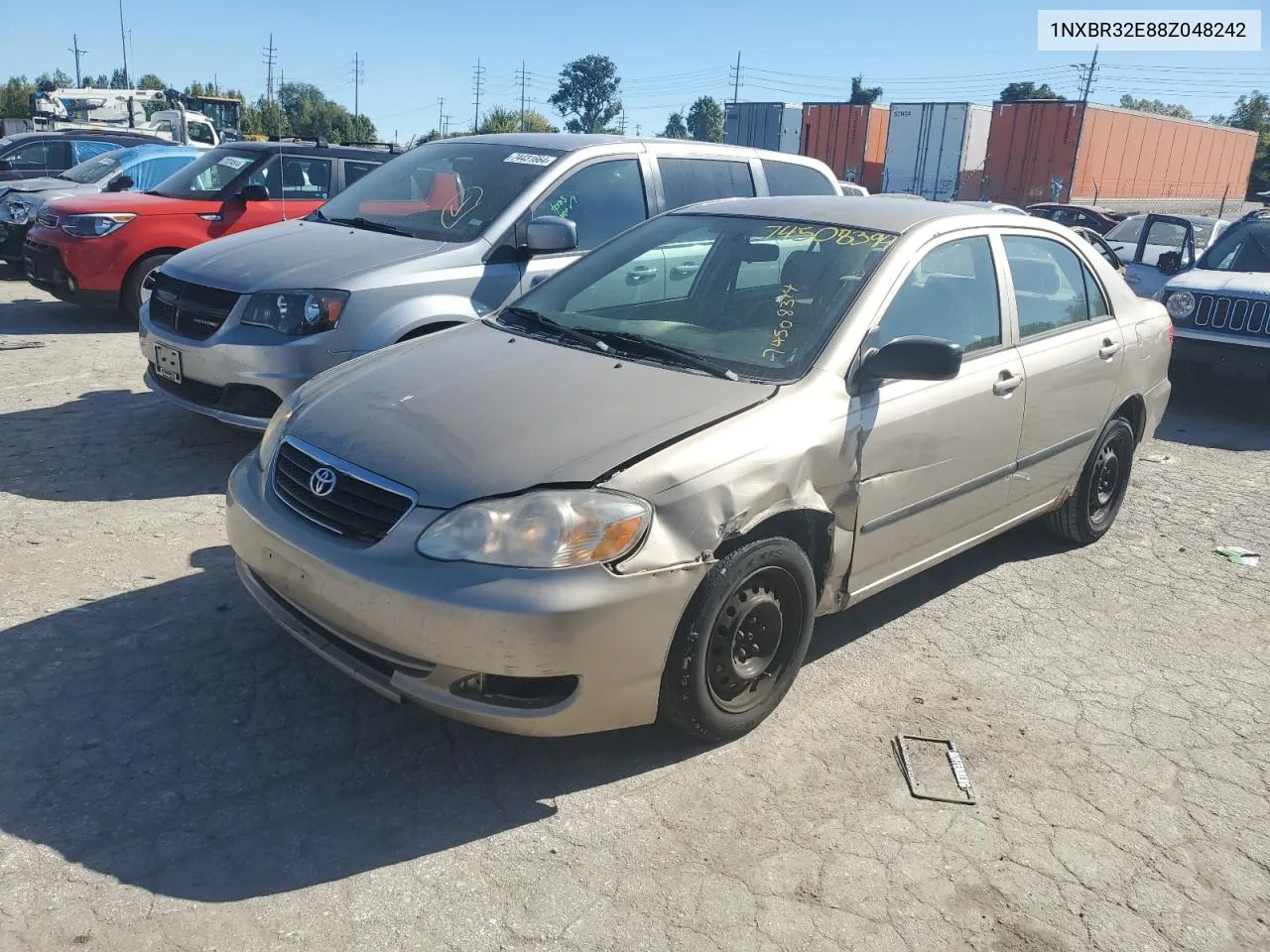 2008 Toyota Corolla Ce VIN: 1NXBR32E88Z048242 Lot: 74508394