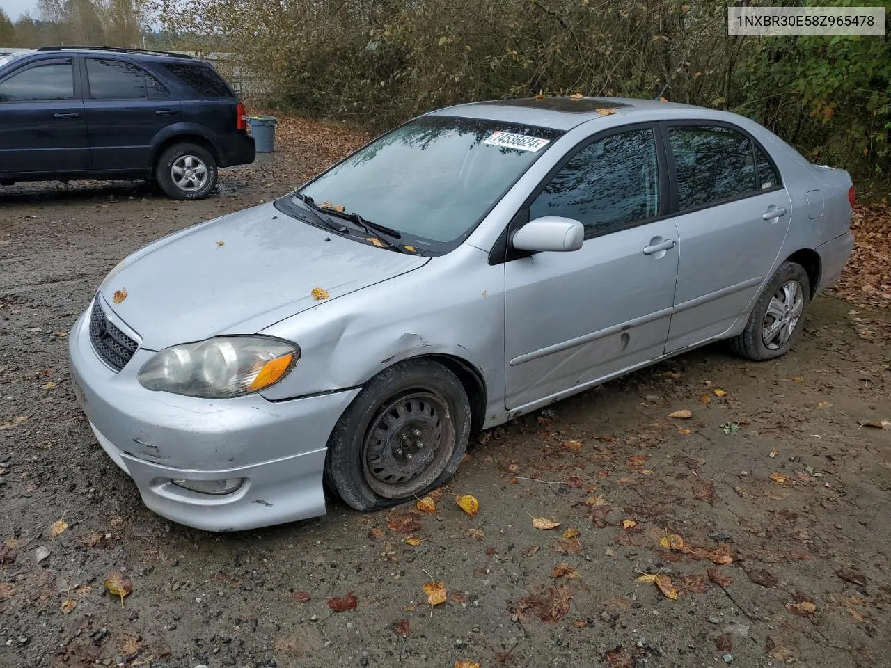 2008 Toyota Corolla Ce VIN: 1NXBR30E58Z965478 Lot: 74536624