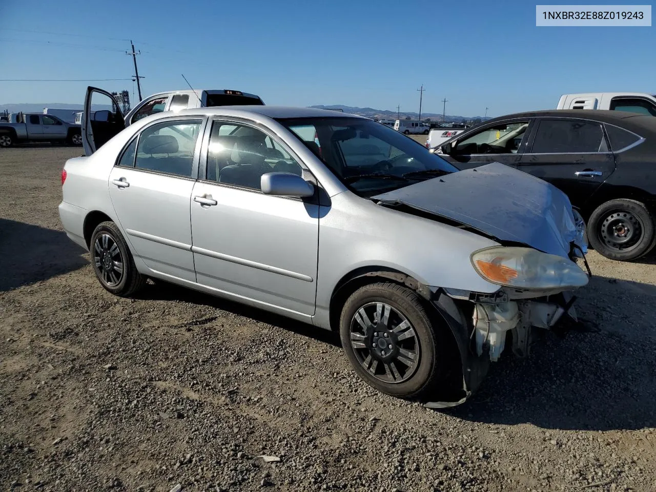 2008 Toyota Corolla Ce VIN: 1NXBR32E88Z019243 Lot: 74570434