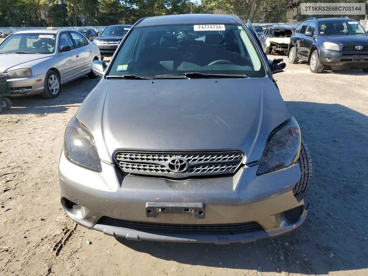 2008 Toyota Corolla Matrix Xr VIN: 2T1KR32E68C703144 Lot: 74774734