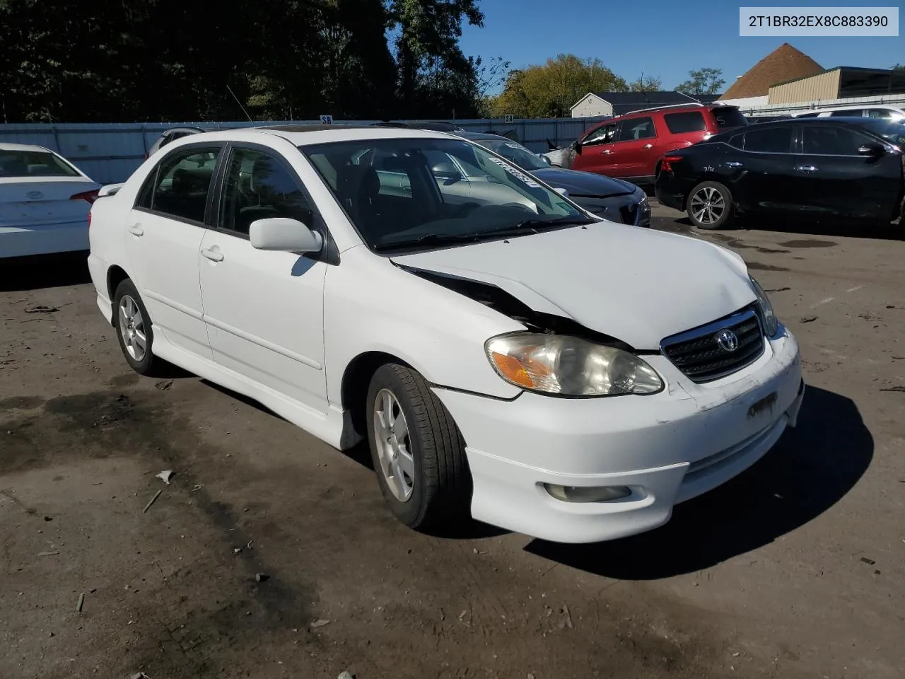 2008 Toyota Corolla Ce VIN: 2T1BR32EX8C883390 Lot: 75205724