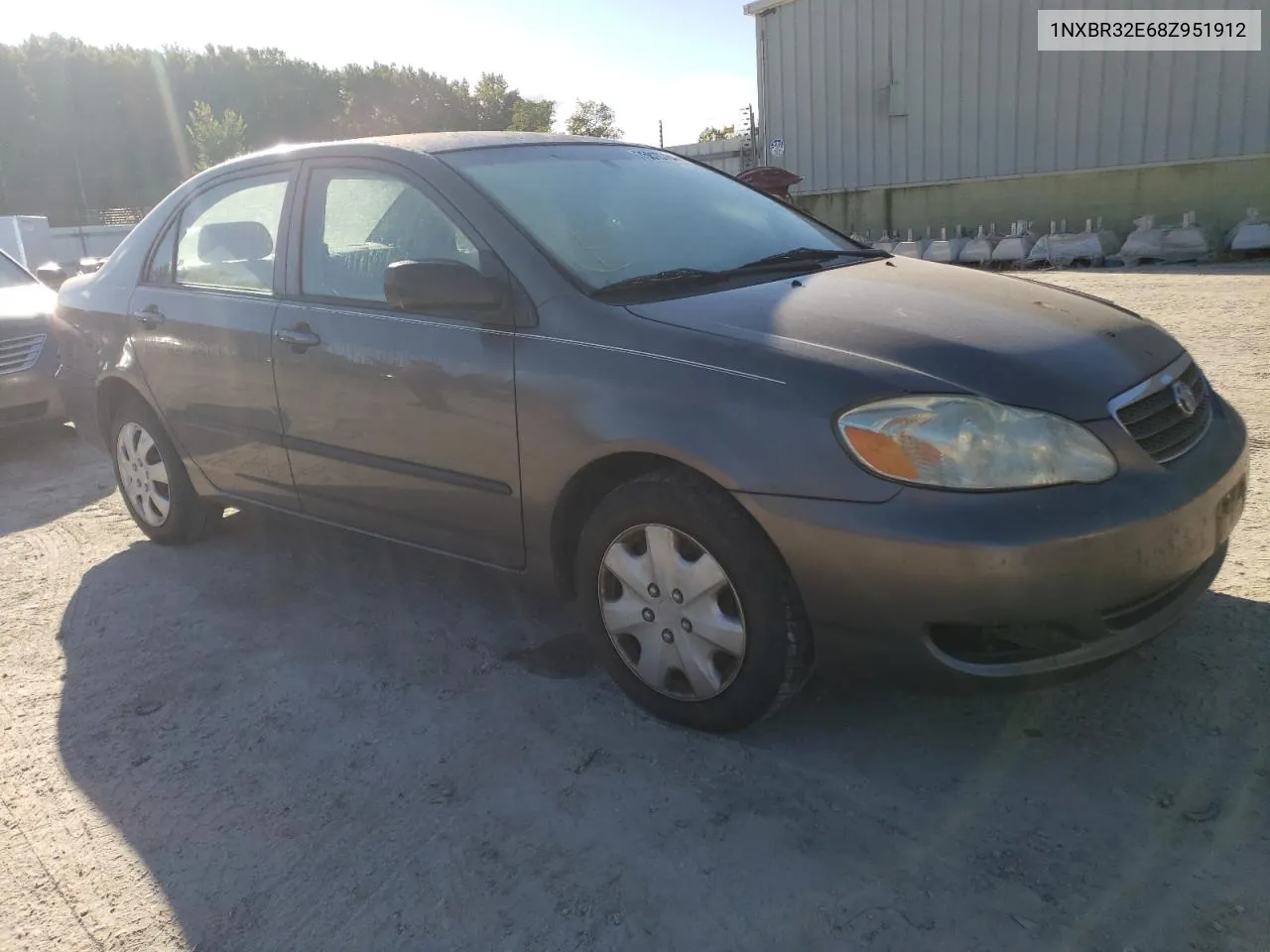 2008 Toyota Corolla Ce VIN: 1NXBR32E68Z951912 Lot: 75810764