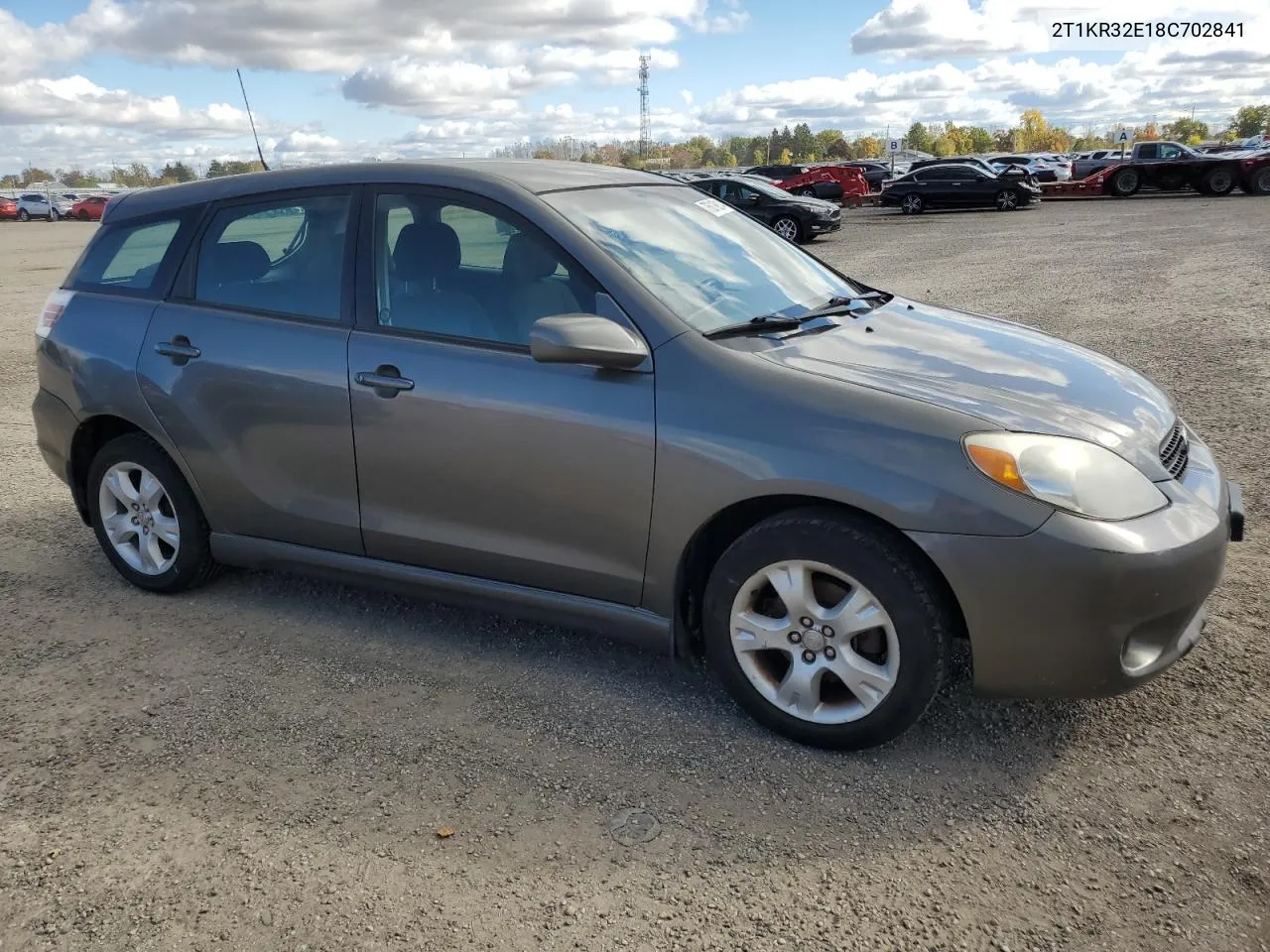 2008 Toyota Corolla Matrix Xr VIN: 2T1KR32E18C702841 Lot: 76019814