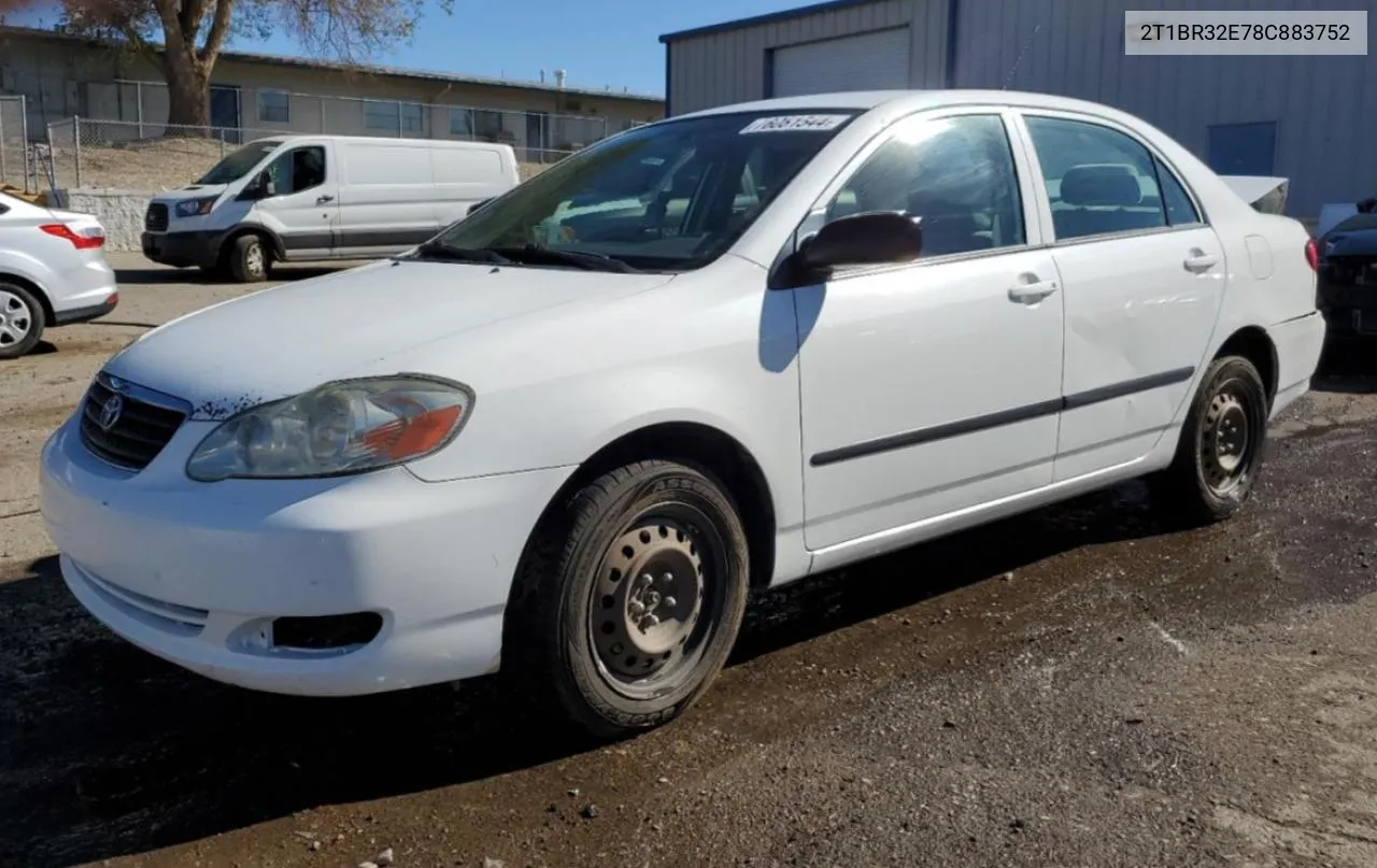 2008 Toyota Corolla Ce VIN: 2T1BR32E78C883752 Lot: 76081544