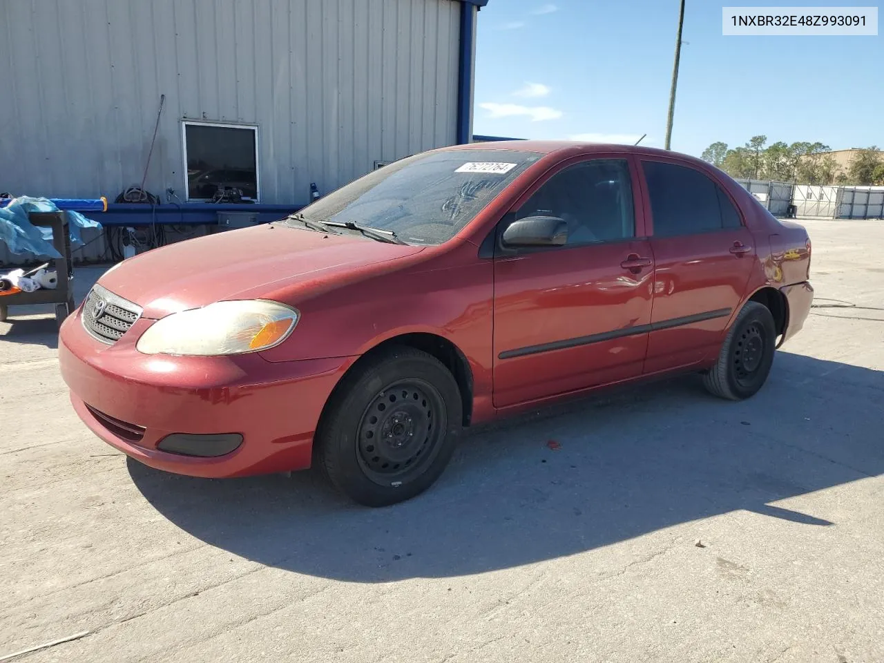 2008 Toyota Corolla Ce VIN: 1NXBR32E48Z993091 Lot: 76272764