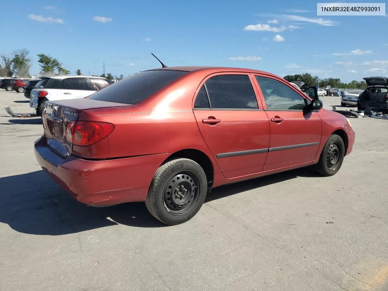 2008 Toyota Corolla Ce VIN: 1NXBR32E48Z993091 Lot: 76272764