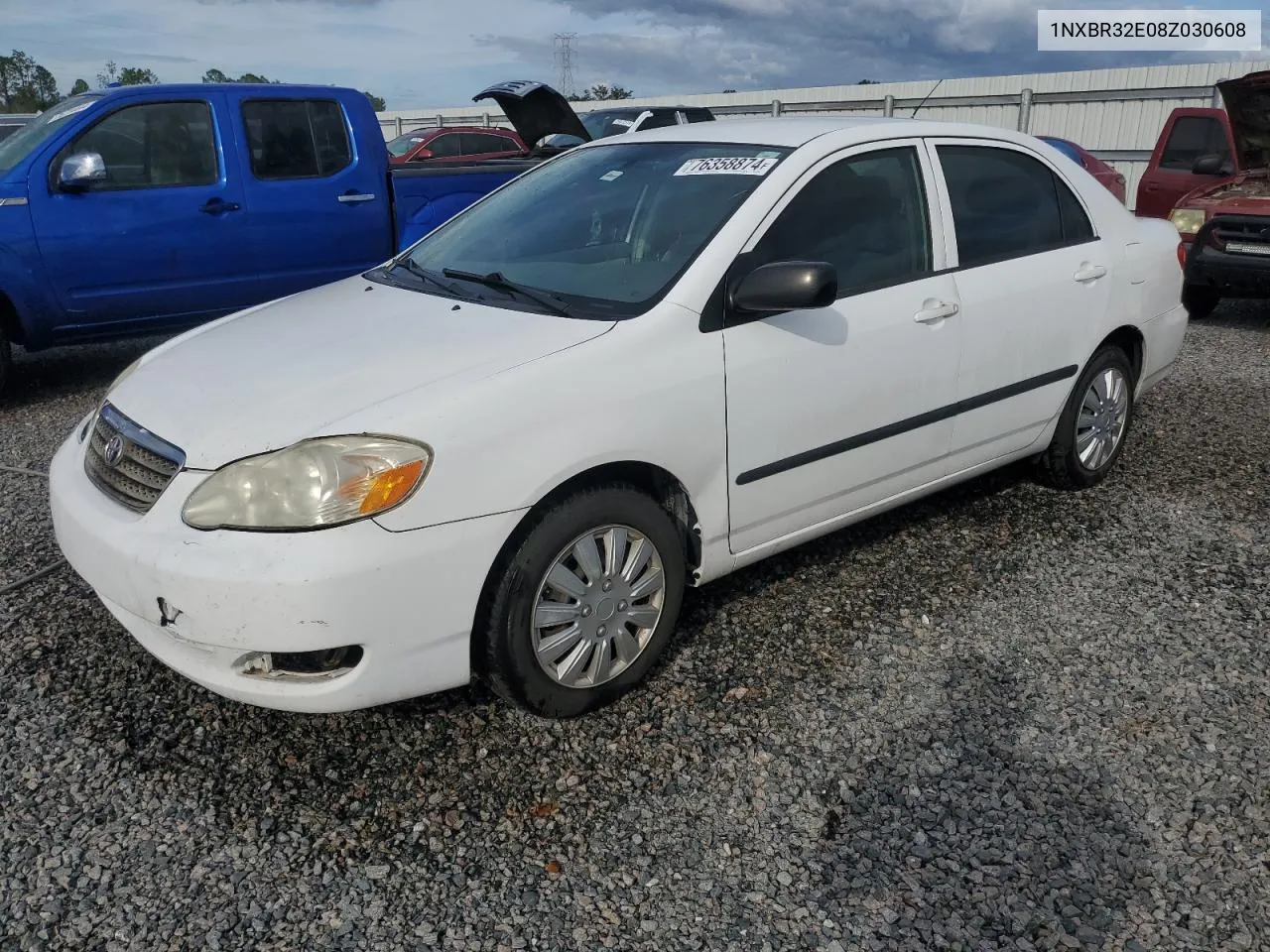 2008 Toyota Corolla Ce VIN: 1NXBR32E08Z030608 Lot: 76358874