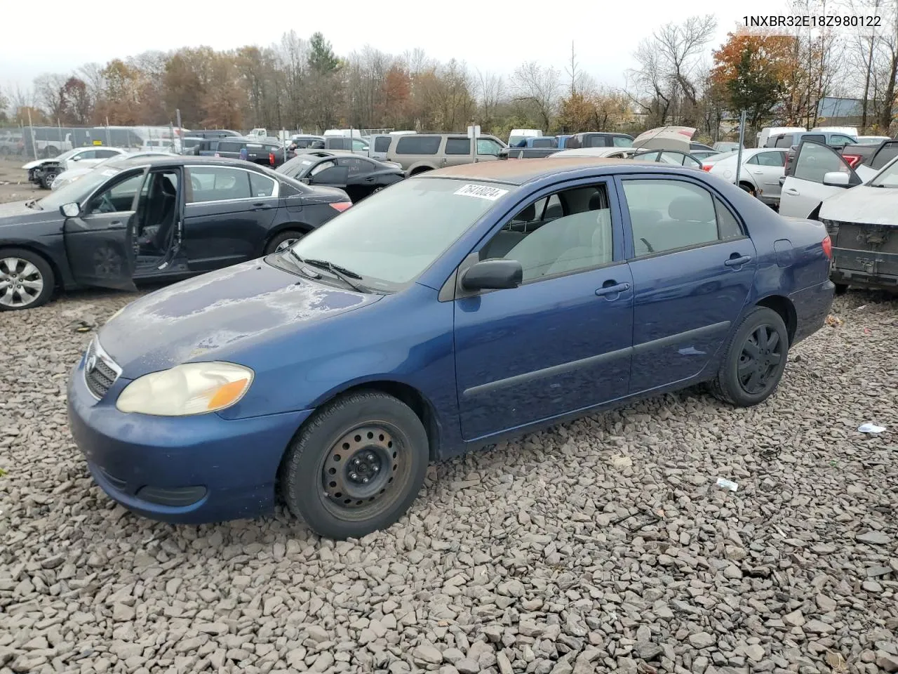 2008 Toyota Corolla Ce VIN: 1NXBR32E18Z980122 Lot: 76418024