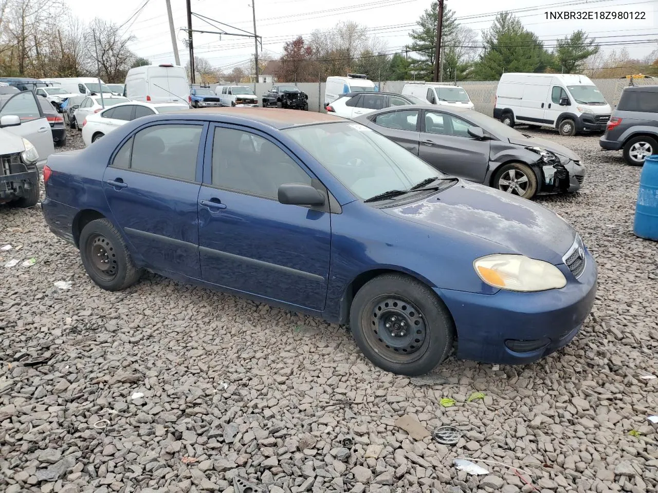 2008 Toyota Corolla Ce VIN: 1NXBR32E18Z980122 Lot: 76418024