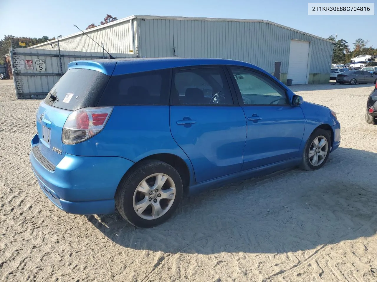 2008 Toyota Corolla Matrix Xr VIN: 2T1KR30E88C704816 Lot: 76886994