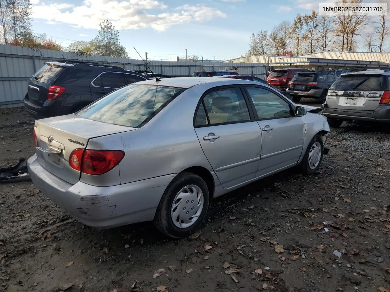 2008 Toyota Corolla Ce VIN: 1NXBR32E58Z031706 Lot: 76928484