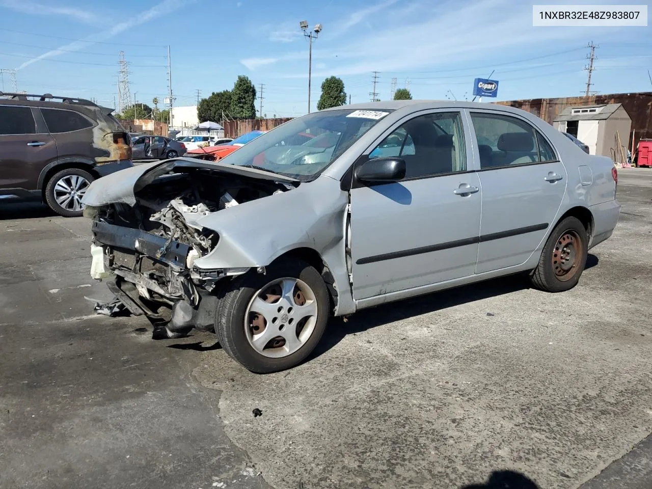 2008 Toyota Corolla Ce VIN: 1NXBR32E48Z983807 Lot: 77041714