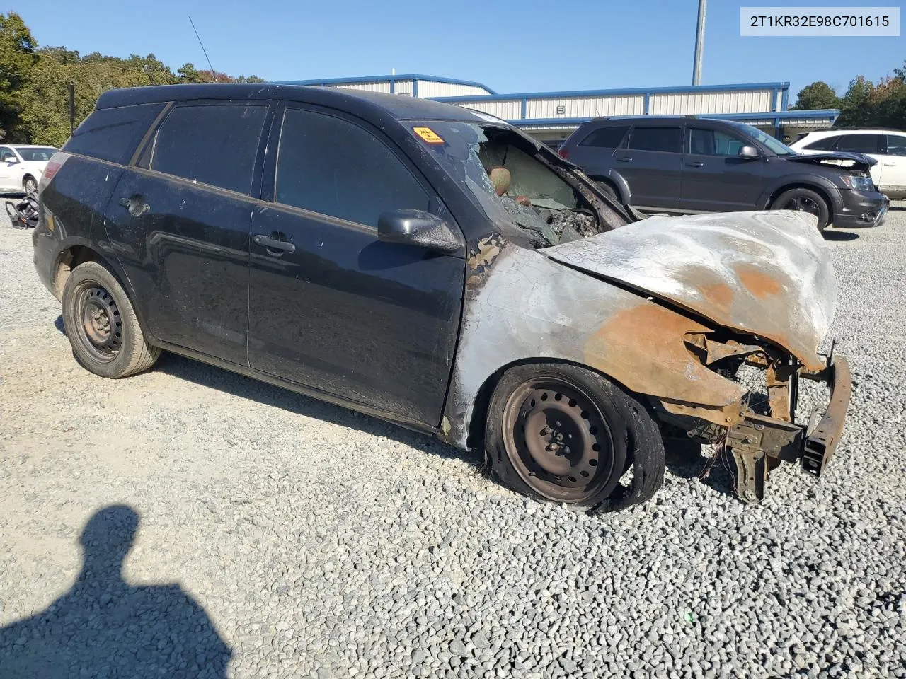 2008 Toyota Corolla Matrix Xr VIN: 2T1KR32E98C701615 Lot: 77087634