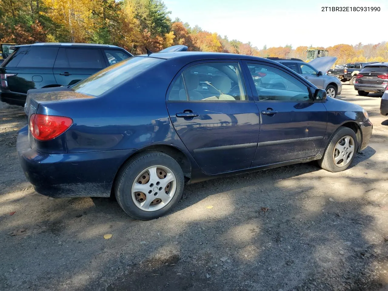 2008 Toyota Corolla Ce VIN: 2T1BR32E18C931990 Lot: 77367514