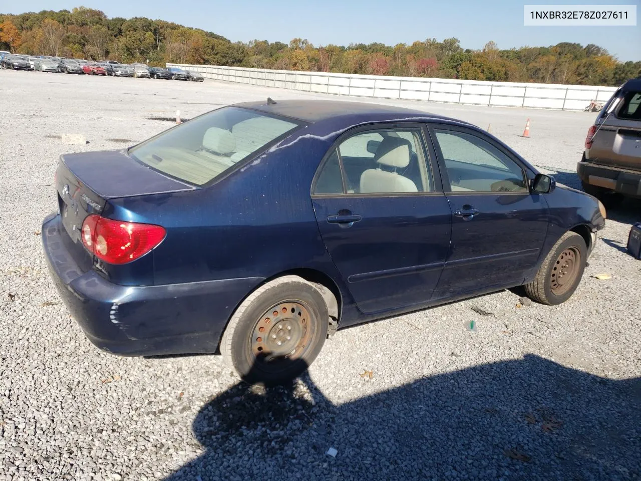 2008 Toyota Corolla Ce VIN: 1NXBR32E78Z027611 Lot: 77485344