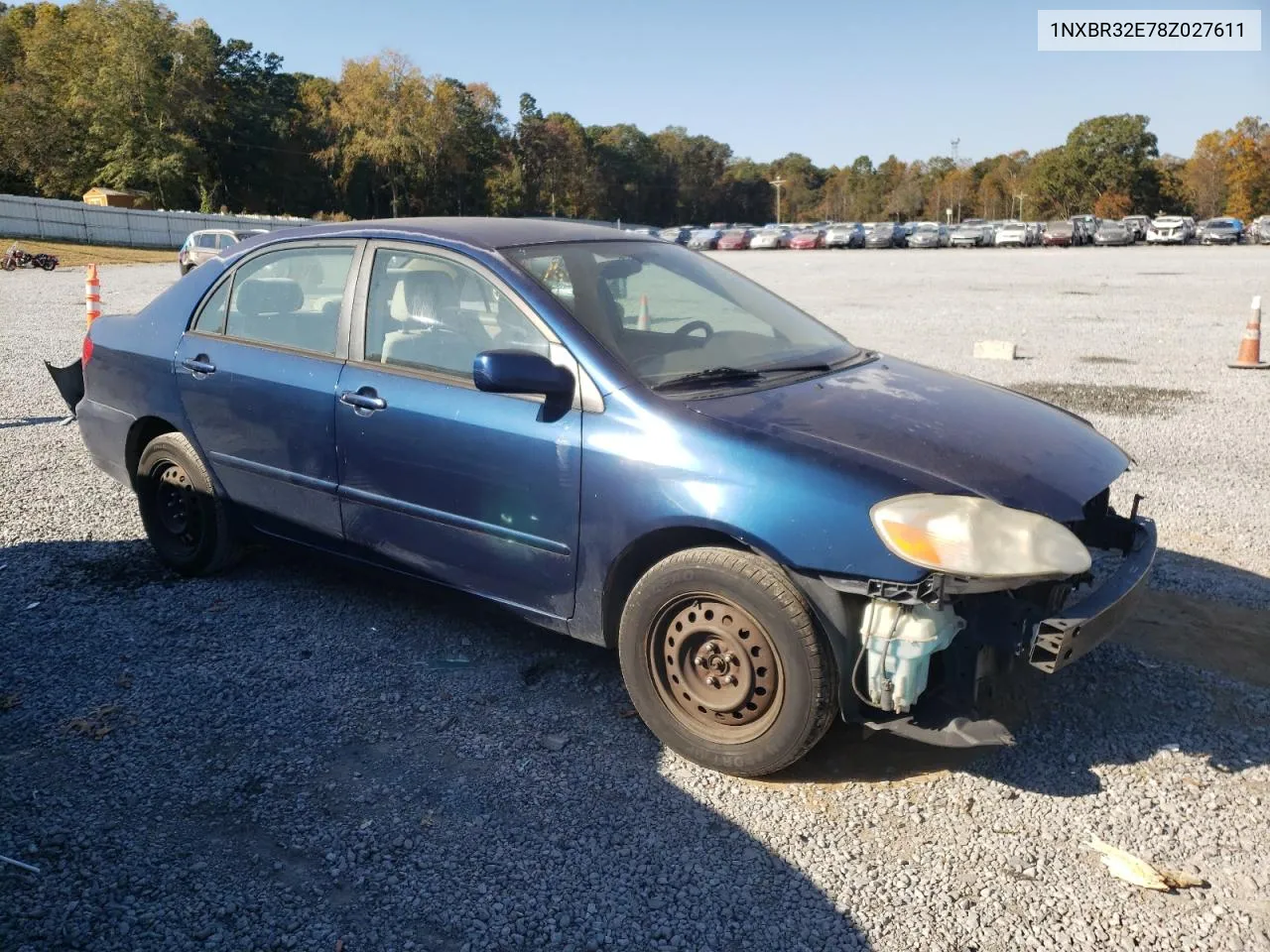 2008 Toyota Corolla Ce VIN: 1NXBR32E78Z027611 Lot: 77485344