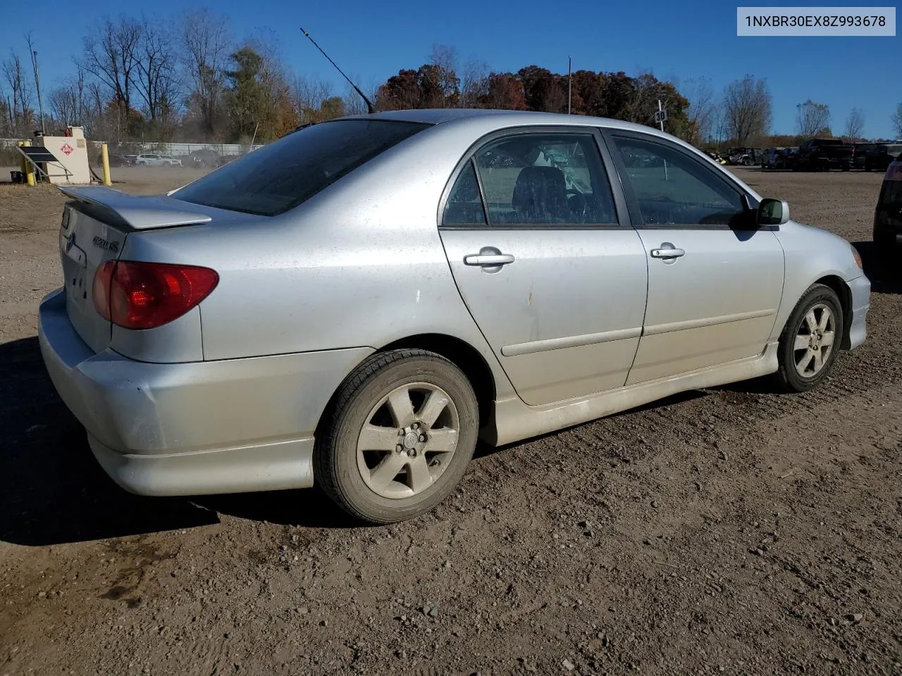 2008 Toyota Corolla Ce VIN: 1NXBR30EX8Z993678 Lot: 77545394