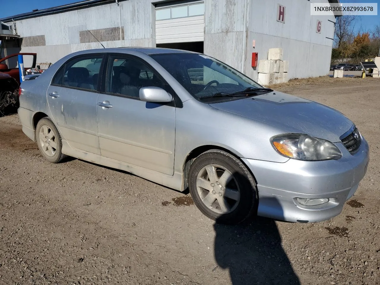 2008 Toyota Corolla Ce VIN: 1NXBR30EX8Z993678 Lot: 77545394