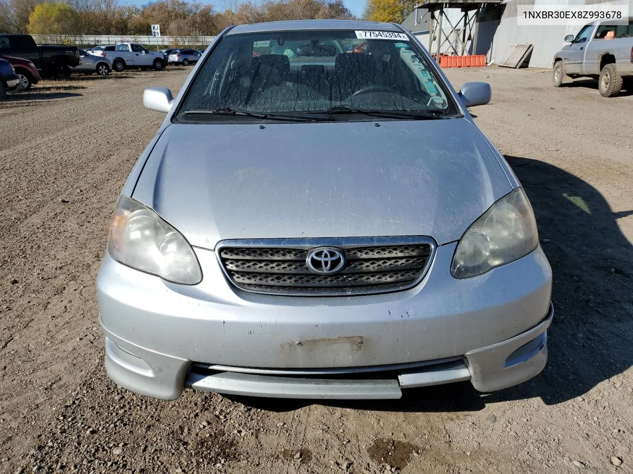 2008 Toyota Corolla Ce VIN: 1NXBR30EX8Z993678 Lot: 77545394