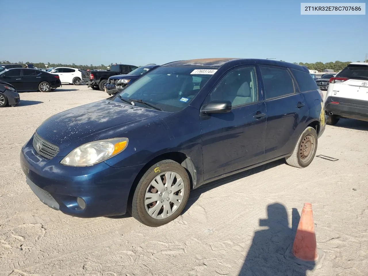 2008 Toyota Corolla Matrix Xr VIN: 2T1KR32E78C707686 Lot: 77603744