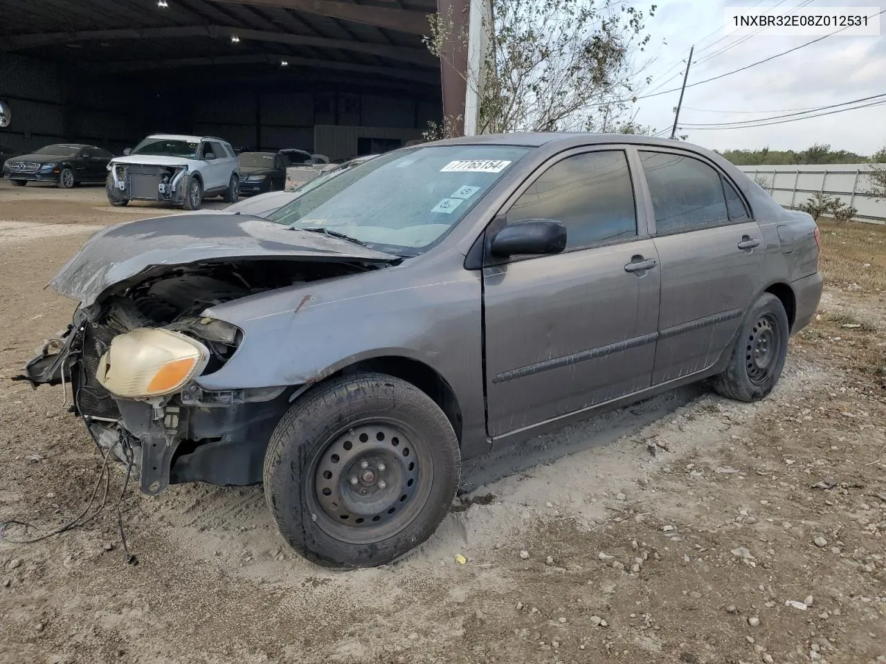 2008 Toyota Corolla Ce VIN: 1NXBR32E08Z012531 Lot: 77765154