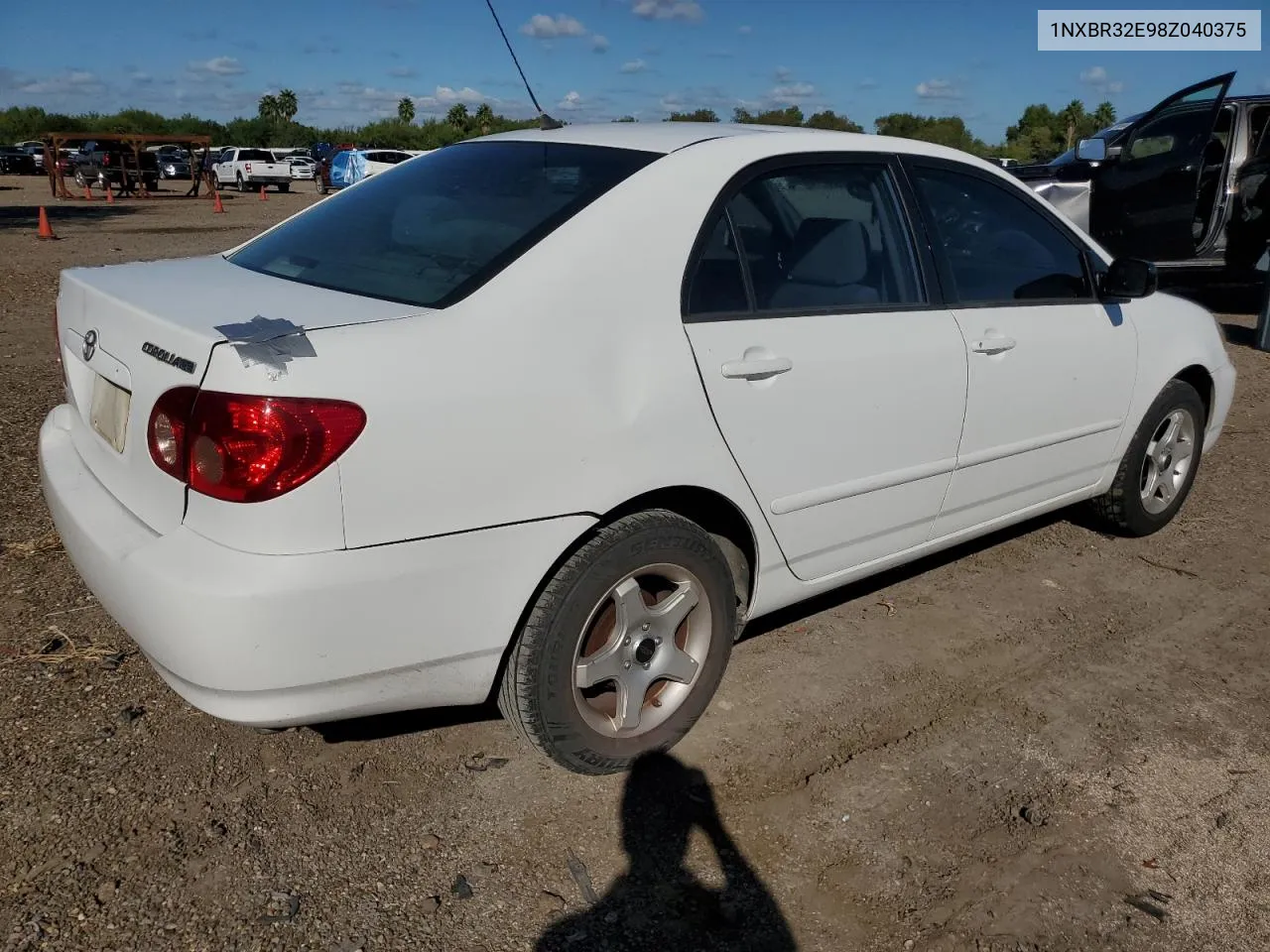 2008 Toyota Corolla Ce VIN: 1NXBR32E98Z040375 Lot: 77775094