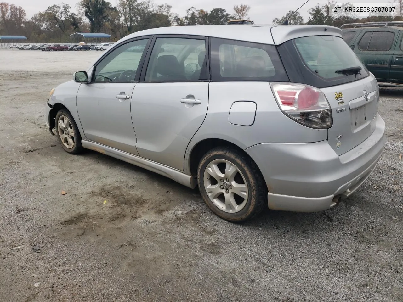 2008 Toyota Corolla Matrix Xr VIN: 2T1KR32E58C707007 Lot: 78123754