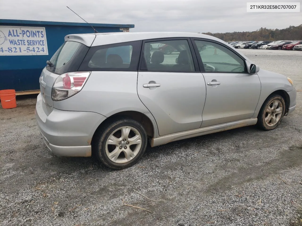 2008 Toyota Corolla Matrix Xr VIN: 2T1KR32E58C707007 Lot: 78123754