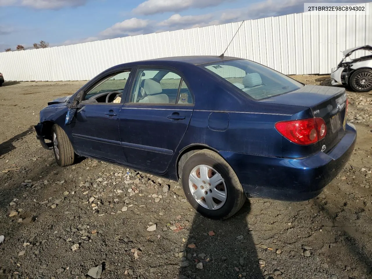 2008 Toyota Corolla Ce VIN: 2T1BR32E98C894302 Lot: 78377224