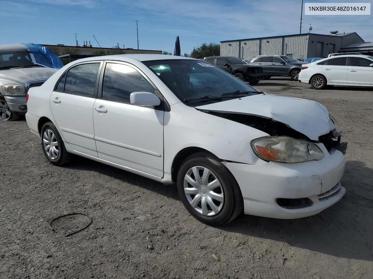 2008 Toyota Corolla Ce VIN: 1NXBR30E48Z016147 Lot: 78475094