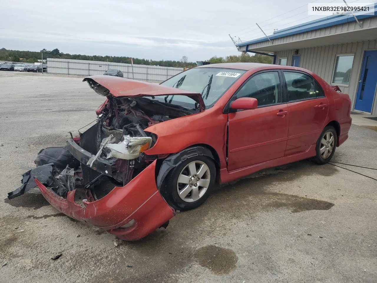 2008 Toyota Corolla Ce VIN: 1NXBR32E98Z995421 Lot: 78621584