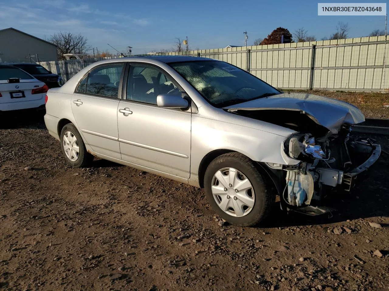 2008 Toyota Corolla Ce VIN: 1NXBR30E78Z043648 Lot: 78664004