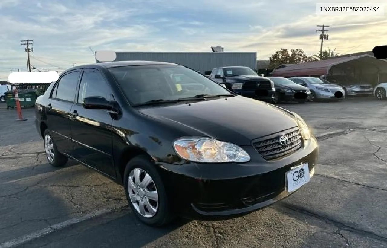 2008 Toyota Corolla Ce VIN: 1NXBR32E58Z020494 Lot: 79776484