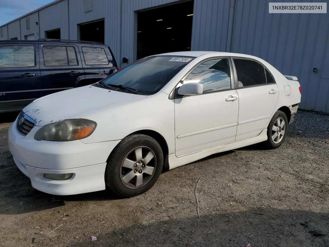 2008 Toyota Corolla Ce VIN: 1NXBR32E78Z020741 Lot: 80017534