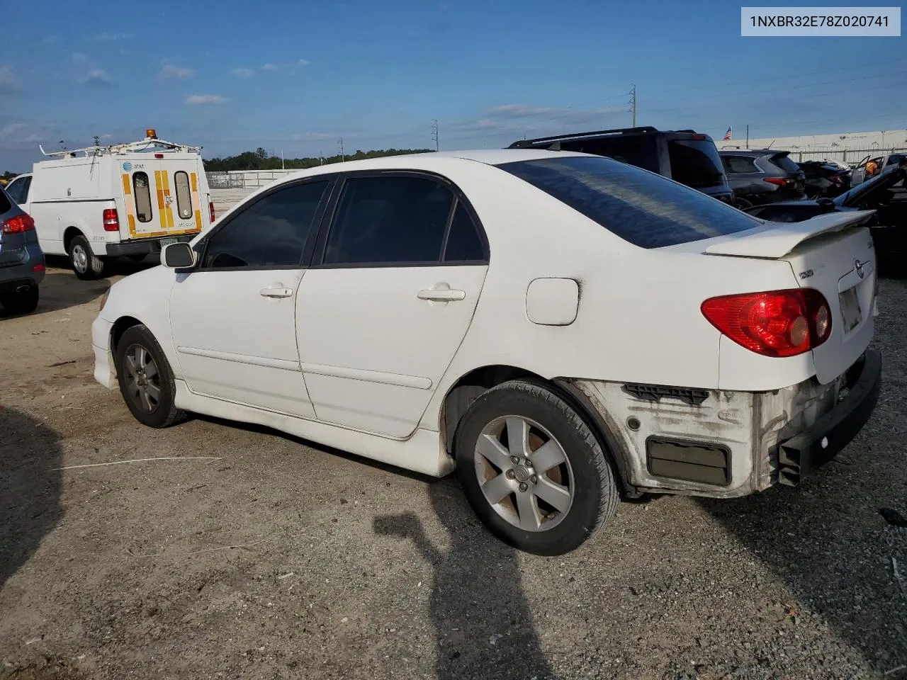 2008 Toyota Corolla Ce VIN: 1NXBR32E78Z020741 Lot: 80017534