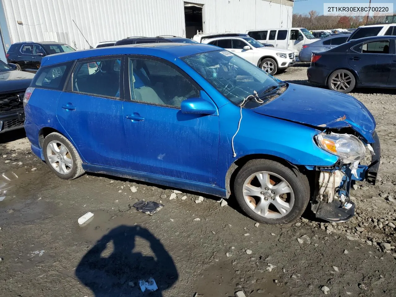 2008 Toyota Corolla Matrix Xr VIN: 2T1KR30EX8C700220 Lot: 80252884