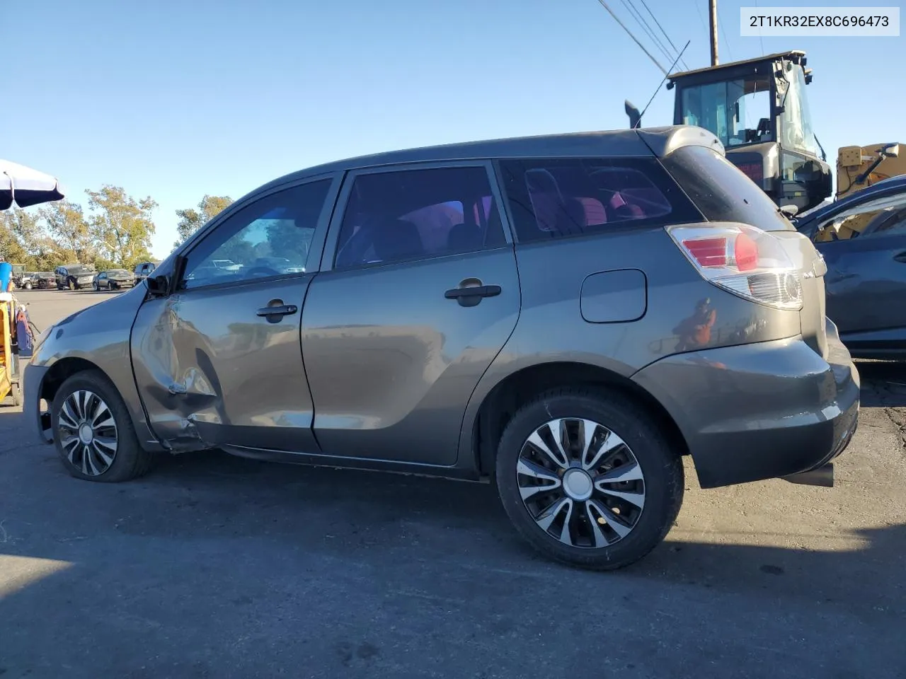 2008 Toyota Corolla Matrix Xr VIN: 2T1KR32EX8C696473 Lot: 80700934