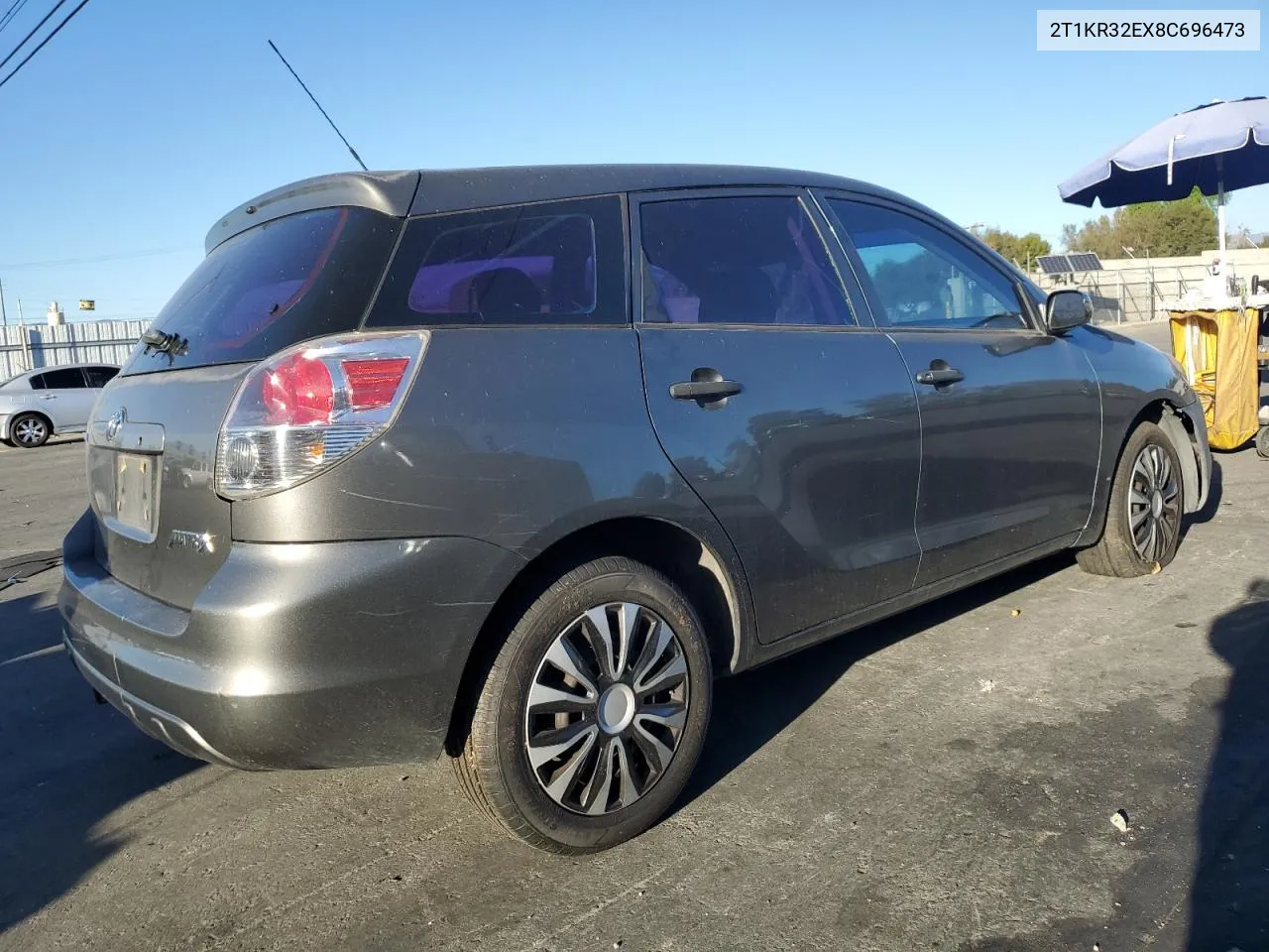 2008 Toyota Corolla Matrix Xr VIN: 2T1KR32EX8C696473 Lot: 80700934