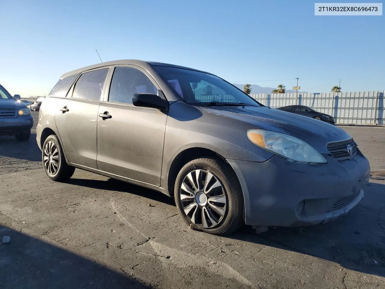 2008 Toyota Corolla Matrix Xr VIN: 2T1KR32EX8C696473 Lot: 80700934