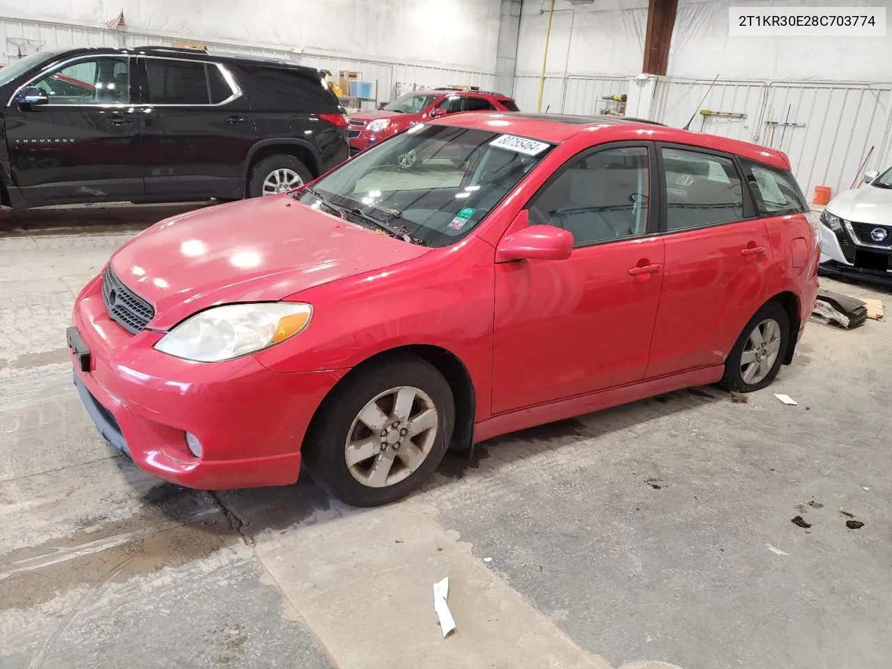 2008 Toyota Corolla Matrix Xr VIN: 2T1KR30E28C703774 Lot: 80755464